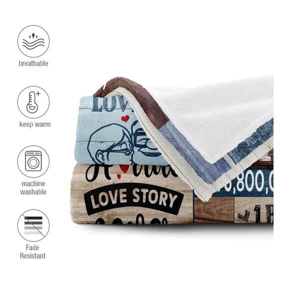 new/sealed: 50th Anniversary Blanket/Decor; golden anniversary - Picture 5 of 5